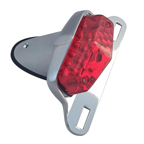 Luz trasera LED clásica de metal para motocicleta Triumph British con óptica reforzada