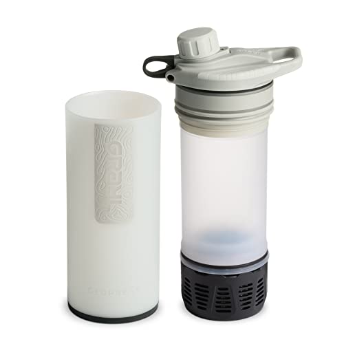 GRAYL GeoPress 24 oz Water Purifier Bottle - Filter for Hiking, Camping, Survival, Travel (Peak White) - Image 3