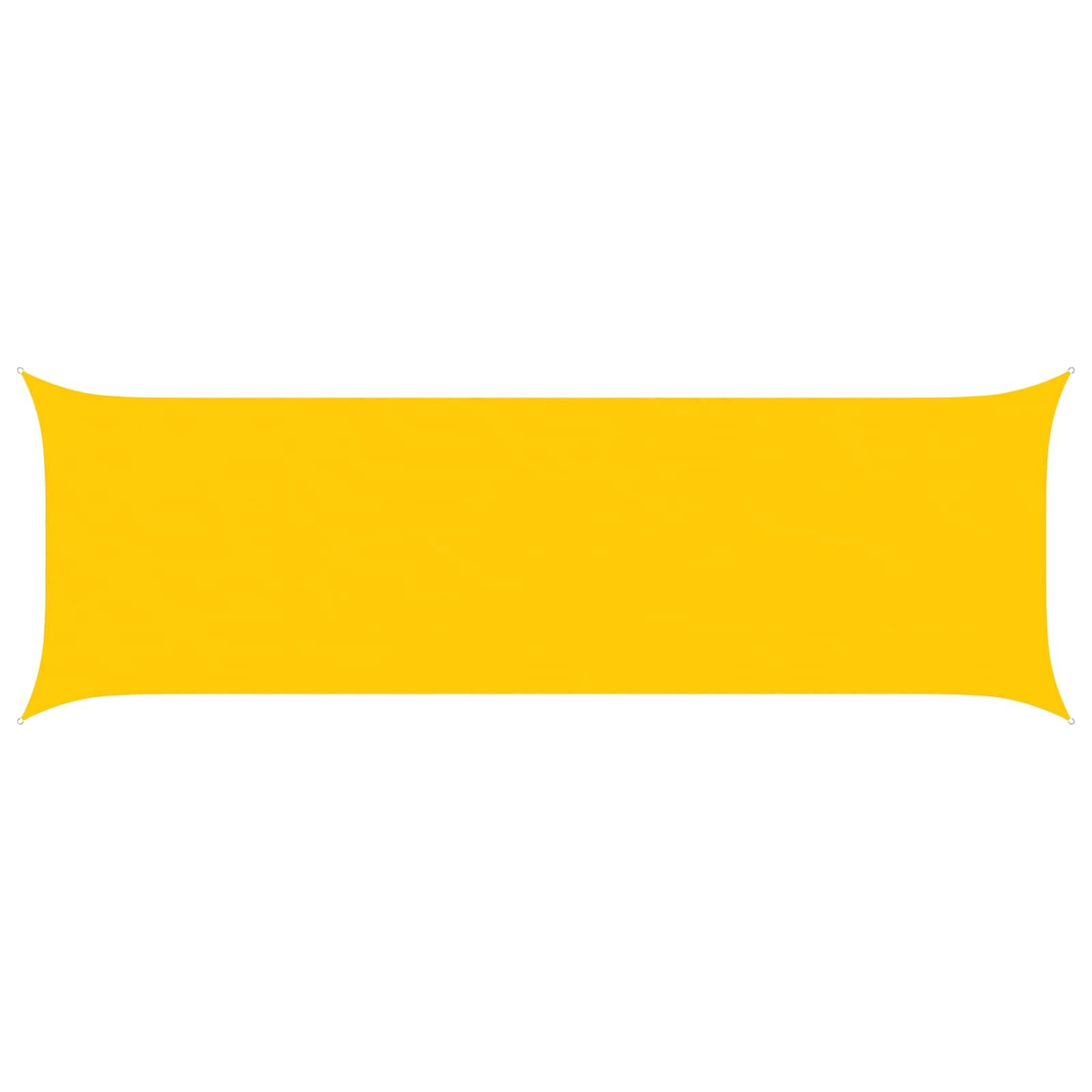 vidaXL Sun Shade Sail Yellow 6 x 2 m 100% Polyester Oxford, Outdoor Shade, UV-Resistant, Rectangular Canopy, Polyester Cover, Modern Terrace, Water Resistant Poolside — image 1