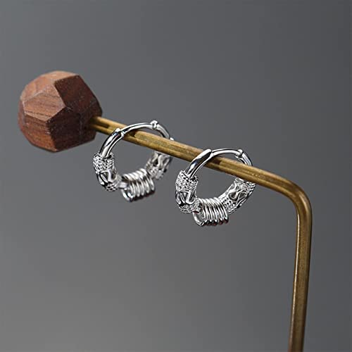 Boucles d'oreilles géométriques dragon en cuir légères anti-douleur pour oreilles - 4