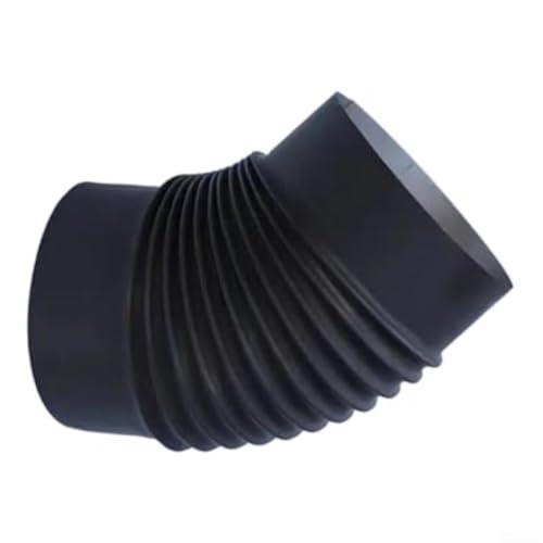 Tubo de codo de acero inoxidable de 45 grados para chimenea compatible con sistemas de ventilación flexibles para optimizar la dirección y el flujo del humo
