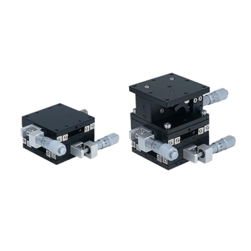 Mesa deslizante micrométrica de 60x60mm con guía manual para ajuste preciso de eje X