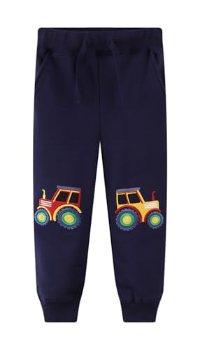 Pantalones deportivos para niños con cintura elástica antideslizante y algodón resistente 281