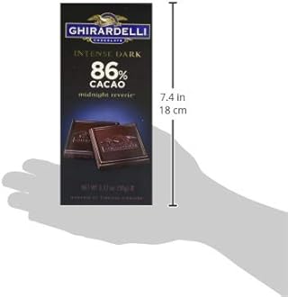 Ghirardelli Intense Dark Midnight Reverie Chocolate Bar, 3.17 Ounce (Pack of 12)