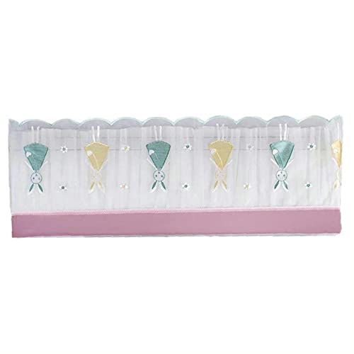 Generic エアコンカバー レース防塵プロテクター ゴムバンド付き ? 洗えるポリエステル素材で室内のほこりや昆虫侵入を防止