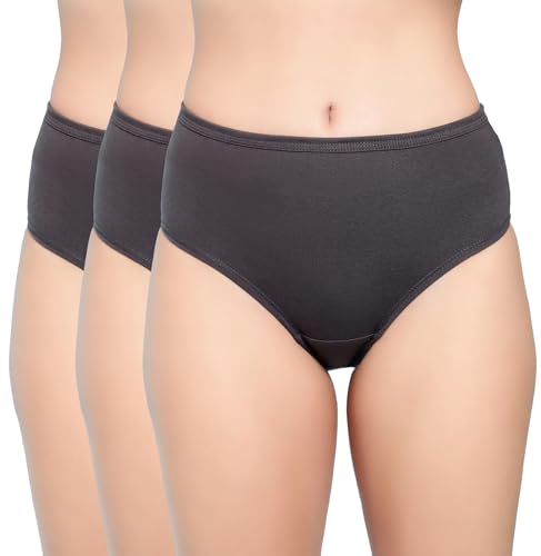Image of Shasmi Women's Super Combed Cotton Mid Low High Rise Coverage Hipster Full Briefs Breathable with Concealed Waistband Ladies Underwear Panties (Hipster 8901)