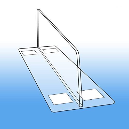 50 Pack Shelf Dividers, Heavy Duty Thermo Formed Shelf Organizers, Retail Product Dividers, Closet Shelf Dividers/Organizers, 3" H x 10" L, by Clip Strip Corp.