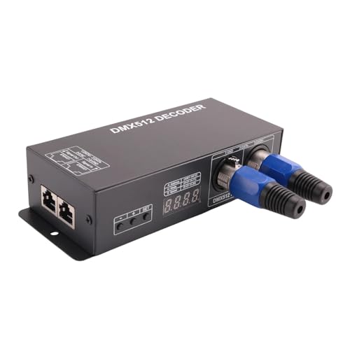 Décodeur DMX 512 4 canaux avec affichage numérique pour contrôleur et variateur de gradation LED