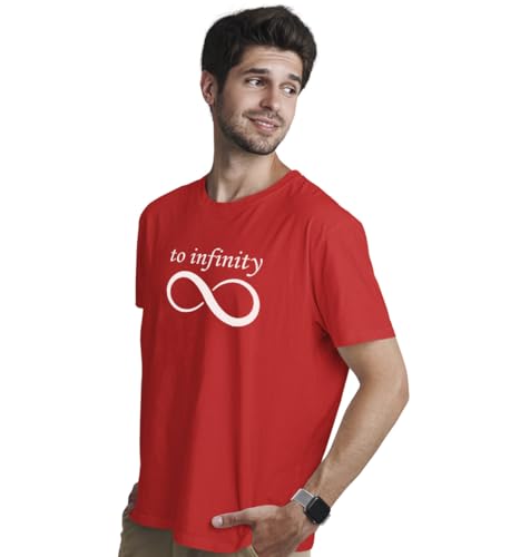 Image of INDISSH Couple Love Printed Matching 100% Cotton Tshirt for Men and Women - CPN-Infinity