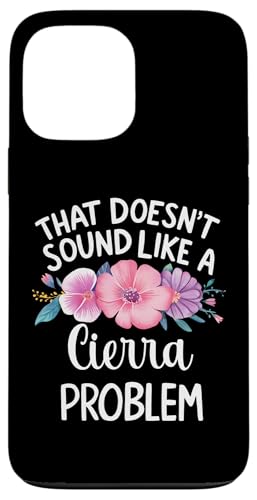 Cierra Personalized Cute Flower Girls Cierra Name スマホケース iPhone 13 Pro Max 用
