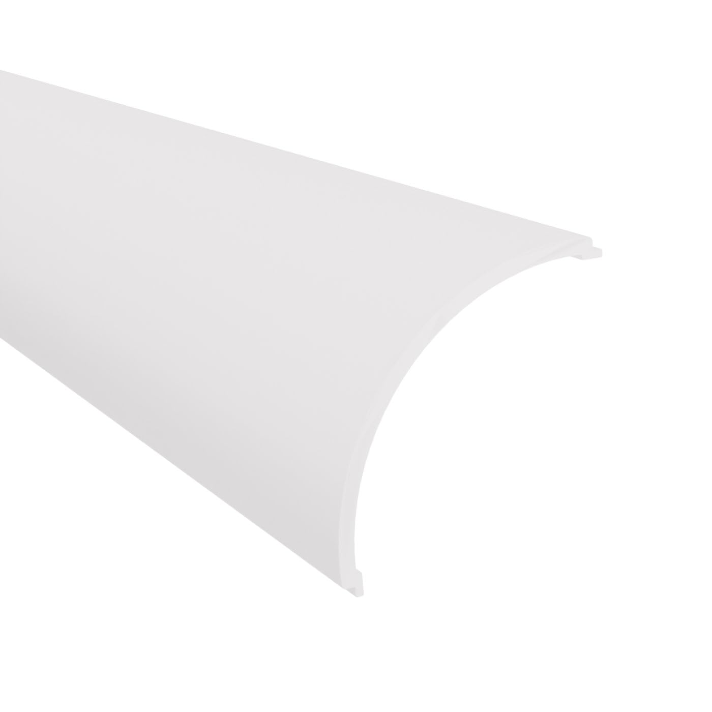 LED Aluminiumprofil - Eckprofil weiß | 200 cm | Opale Abdeckung + Zubehör | für bis zu 16 mm LED-Streifen | 2m | Fulda