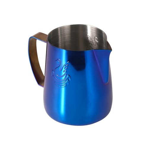 Baglaum 2 copos de espuma de leite de aço inoxidável de 400 ml, jarro de café, máquina de creme, bar
