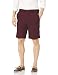 Haggar Men's Cool 18 Expandable Waist Graphic Windowpane Plain Front Short