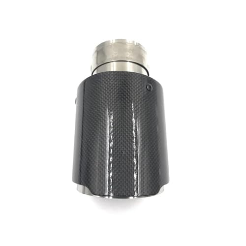 Embout d'échappement universel en carbone brillant et inox 304 pour look sportif haut de gamme