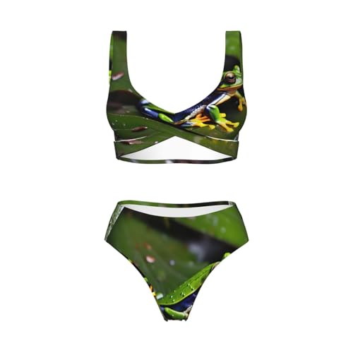 Maillot de bain 2 pièces gainant grenouilles pour gommer les complexes - 5