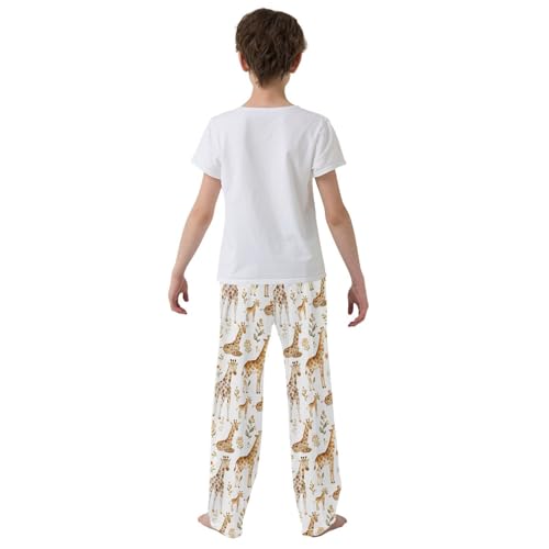 Animal 50 Pajamas Bottoms with Pockets Comfy Pjs Sleepwear Elastic Waistband Pajamas Pants Lounge Pants for 6-14 Years3