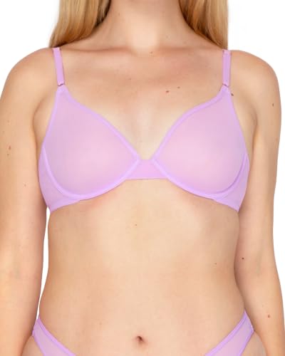 Image of Smart & Sexy Women's Sheer Mesh Demi Underwire Bra - See Through Bras