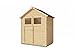 Alpholz Gerätehaus Alisha aus Fichten-Holz, Gartenhaus mit 14mm Wandstärke, Holzhaus inklusive Montagematerial, Geräteschuppen Größe: 202 x 131 cm, Satteldach