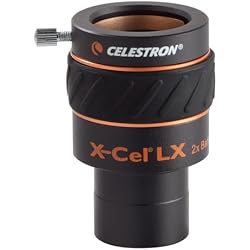 1 of Celestron 93529 1.25 Inch X-Cel LX 2X Barlow Lens, Black