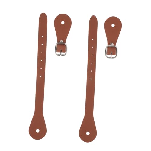 2pcs Adjustable Western Boot Straps Vintage Faux Leather Riding Accessories for Thigh High Boots Stylish Design for Comfortable Fit