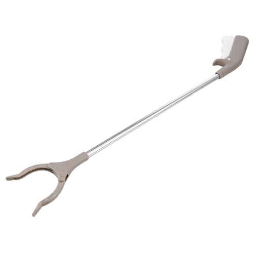 KICHOUSE 1pc Leaf Tweezers Garbage Cleaning Clip Pickup Tool Long Handle Trash Clamp