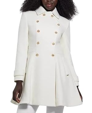 GUESS womens Lara Double Breast Coat