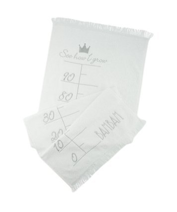 Serviette de bain bébé anti-refroidissement pour mesurer sa taille sans stress