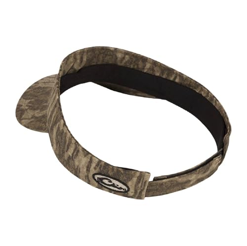 Drake Waterfowl Men's Logo Visor - Hunting Low-Profile Lightly Structured Visor w/Velcro Back Closure, One Size Fits Most2