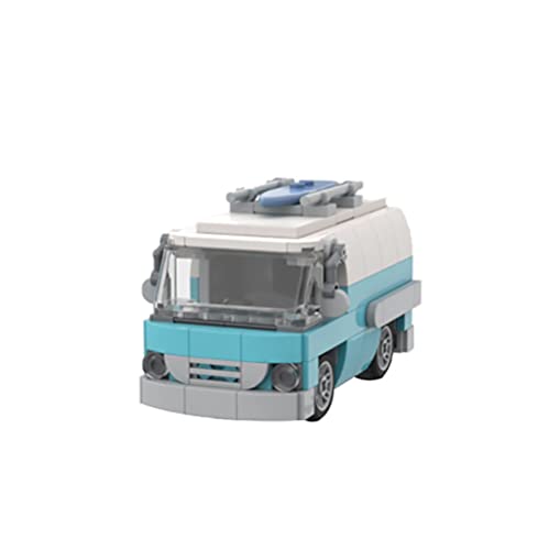 YHYL 195 Stück MOC RC Car Retro Surf Van Classic Building Block, Technic Puzzle Spielzeug Super Racing RC Car Kit… – Bild 3