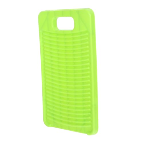 COOLHIYA 防滑プラスチック製搓衣板 洗濯ボード おしゃれなホーム用 グリーン 旅行 キャンプ対応 子供服 下着洗いに 洗浄水節約の便利アイテム