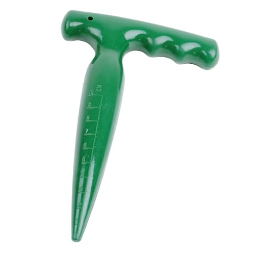 Bulb Planter & Dibber Tool with 1-10cm Depth Scale, Durable ABS Plastic Hand Dibber for Planting Seeds, Transplanting Flowers & Vegetables