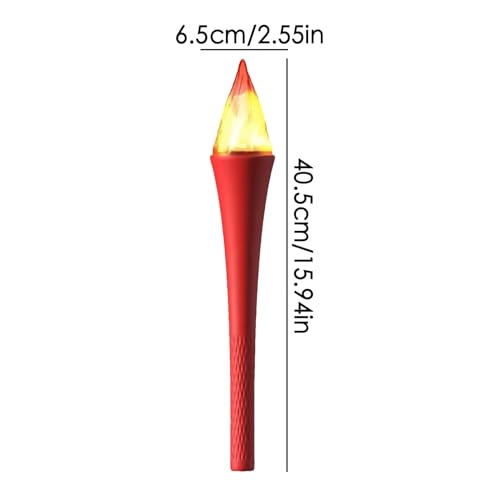 Lampe torche de théâtre à LED faux feu rechargeable accessoire fête - 7
