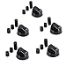 DEKAROX 5 x schwarz Drehknopf Knebel Set 42mmØ mit 6mm/8mmØ Adaptern universal für fast alle Backofen Herd Gasherd Kochfeld Baby,Schwarz günstig Kaufen-DEKAROX 5 x schwarz Drehknopf Knebel Set 42mmØ mit 6mm/8mmØ Adaptern universal für fast alle Backofen Herd Gasherd Kochfeld