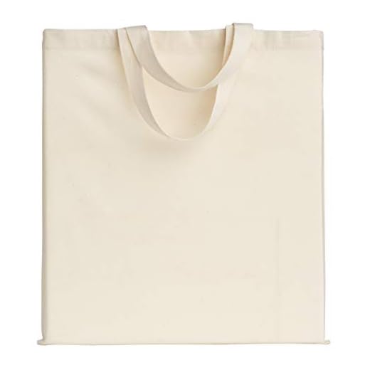 POLHIM® Bolsa Tela 100% Algodón Biodegradable,Reutilizable-Asas Cortas de 35cm.para Ropa,Manualidades,Alimentos,Verduras, IR de Paseo y Uso Diario.38x42cm,145gr/m2,(Natural, 10 Piezas)