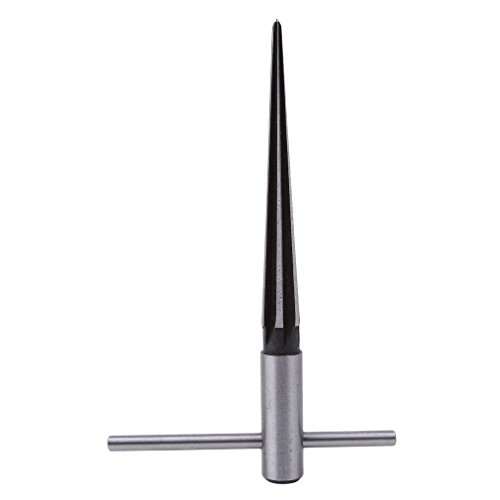 GUAngqi 3mm-13mm Bridge Pin Hole Hand Held Reamer T Handle Tapered 5-degree 6 Fluted Chamfer Reaming Guitar Woodworker Luthier Tool