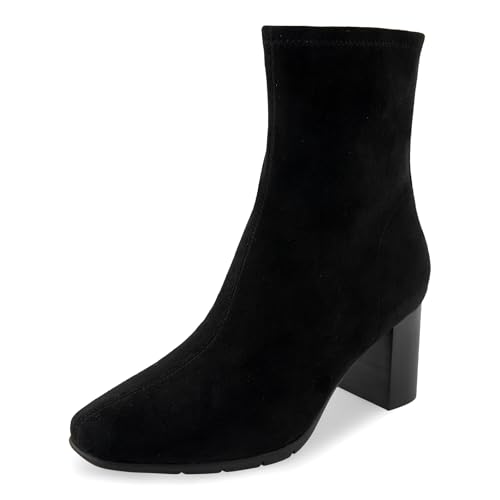 Bottes mi-mollet Miley Aerosoles tissu gabardine extensible noir femmes 37