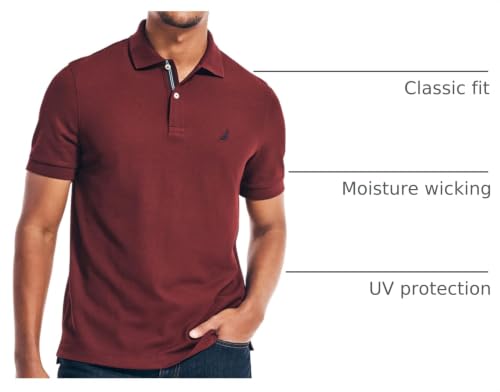 Image of Nautica Men's Performance Pique Polo Shirt