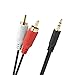 Produktbild RCA Oehlbach D1C84014 Klinke/Cinch Audio Anschlusskabel [2X Cinch-Stecker-1x Klinkenstecker 3.5 mm], 1.50m