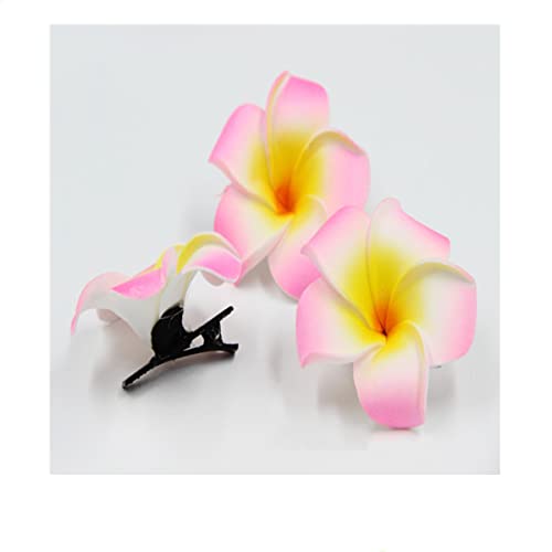 Pinzas para cabello con flores hawaianas, 12 pcs miniatura 5