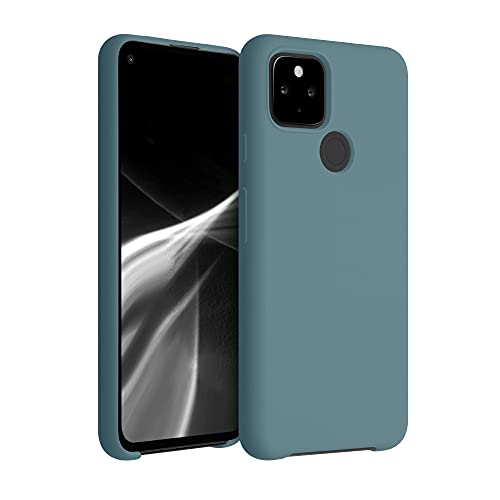 kwmobile Carcasa Compatible con Google Pixel 4a 5G Funda - Case TPU y Silicona antigolpes - Apto Carga inalámbrica - Noche ártica