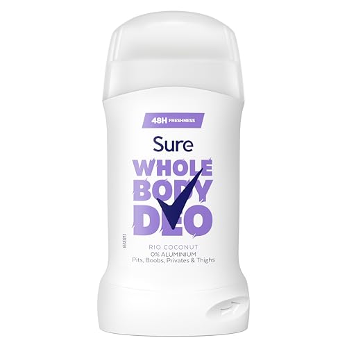 Sure Rio Coconut Whole Body Deodorant womens deodorant stick with a fresh & tropical fragrance for 48-hour odour control 50 ml