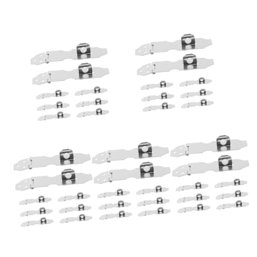Image of DOITOOL 40pcs Hasp Latch Locking Mechanism for Doors and Cabinets Easy Installation Versatile Outdoor and Indoor Use Secure Padlock Hinge Accessory