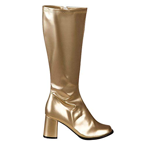 Botas doradas estilo retro