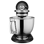 KitchenAid Artisan Series 5 Quart Tilt Head Stand Mixer with Pouring Shield KSM150PS, Matte Black - Image 2
