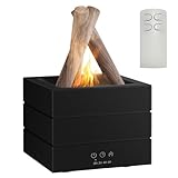 Bonfire Aromatherapy Essential Oil Diffuser, Campfire Flame Fire Diffuser with 8-Color Light, 280ml Cool Mist Humidifier for Bedroom, Home, Office, Yoga, Spa, Gift
