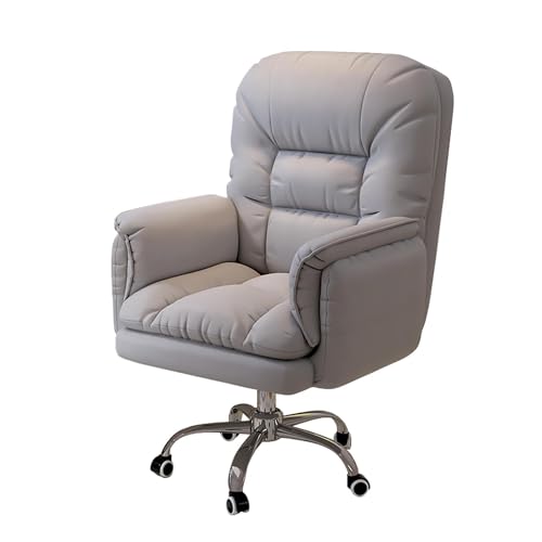 Silla de oficina ergonómica ajustable con rotación de 360°, reclinable e inclinable para el hogar, dormitorio y uso en juegos