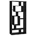 Coaster Room Divider Shelf In Black Oak Finish