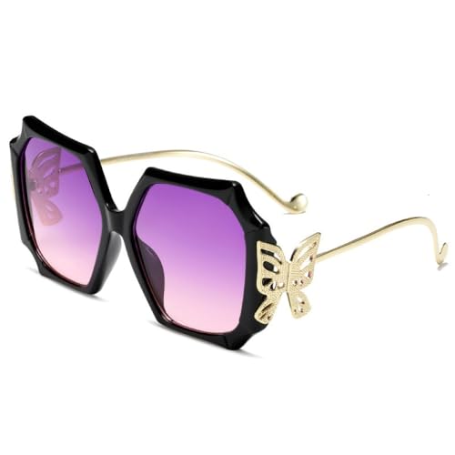 Gafas de Sol cuadradas de Gran tamaño para Mujer, anteojos de Sol Femeninos de Estilo único, sexys y Elegantes, Color Negro y Rosa