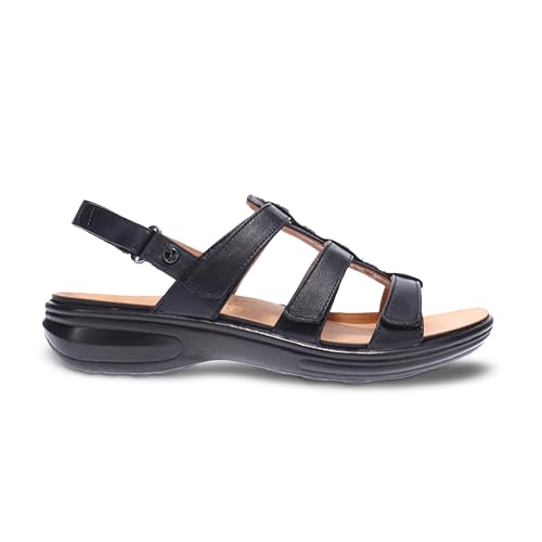 Image of Revere Toledo Women's Sandals - Gladiator Inspired Premium Leather Walking Sandals - Stylish and Trendy - Orthotic-Friendly with Arch Support and Adjustable Fit