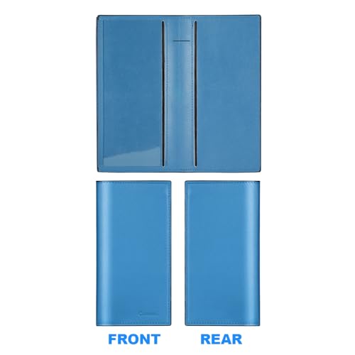 Image of CASMONAL Checkbook Cover for Women & Men, PU Leather Wallet RFID Blocking